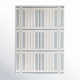 Rectangle Claudina Striped Machine Woven Recycled P.E.T. Area Rug in Blue/Ivory