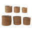 Zeppelin Hand-Woven Seagrass Baskets with Plastic Lining