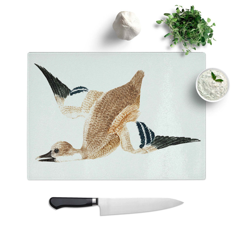 Glass Flying Duck by Johan Teyler Chopping Board, 28.5 cm W x 20 cm L