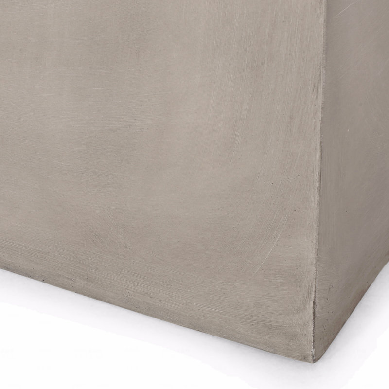 Sanaoubar Concrete Top End Table