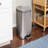 Steel Step On Kitchen Trash Can - 7.92 Gallons