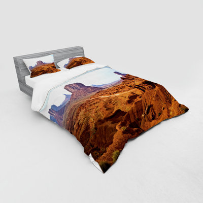 Ensemble de housse de couette en microfibre moderne et contemporaine Merritt Butte