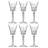Goblet - Stemmed Glasses - Set of 6 Goblets - 7 oz. Beautifully Designed