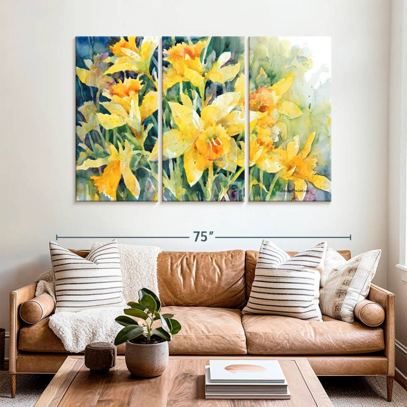 Harnek Daffodil Party, 42" H x 65" W