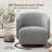 Caysey Boucle Upholstered Swivel Accent Chair-116864524