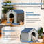 Niche pour chien portable en résine 25,84 "h-404339773