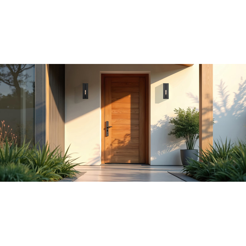 Applique murale d'extérieur 1 lumière Chatham - Finition noire, 14.75" H x 5" W x 4.5" D, 1, 60