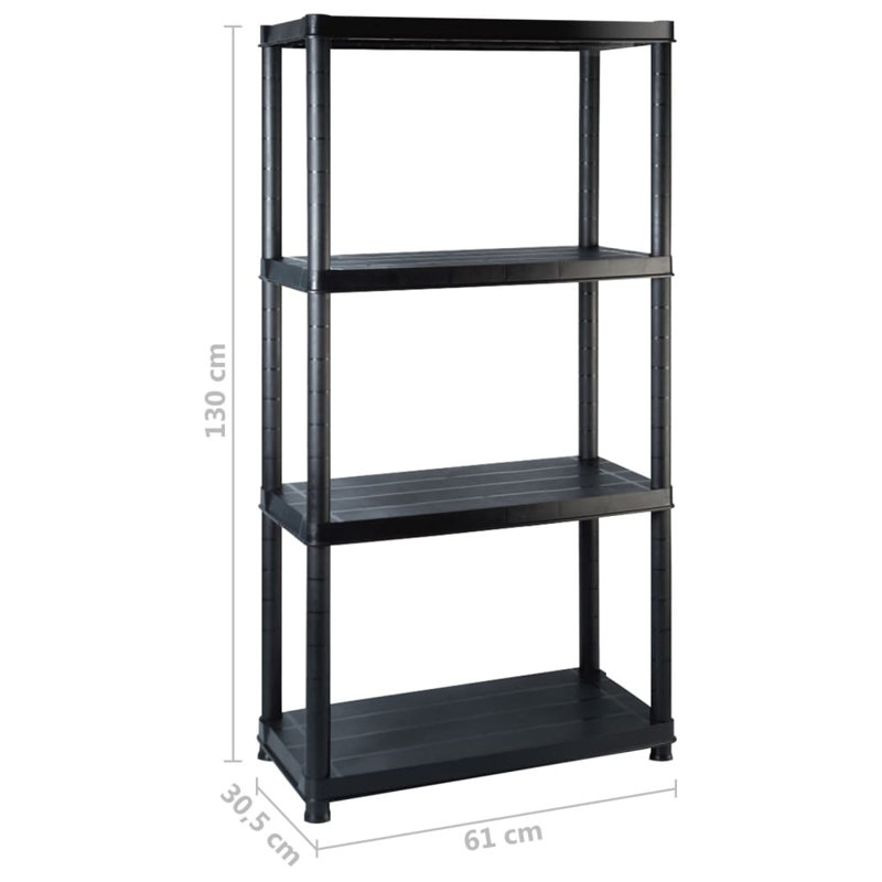 Pawlowski 248.5cm W Plastic Shelving Unit
