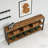 70.9" Console Table, 3-Tier Sofa Table with Metal Frame