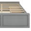 Structure de lit plateforme en bois avec tiroirs