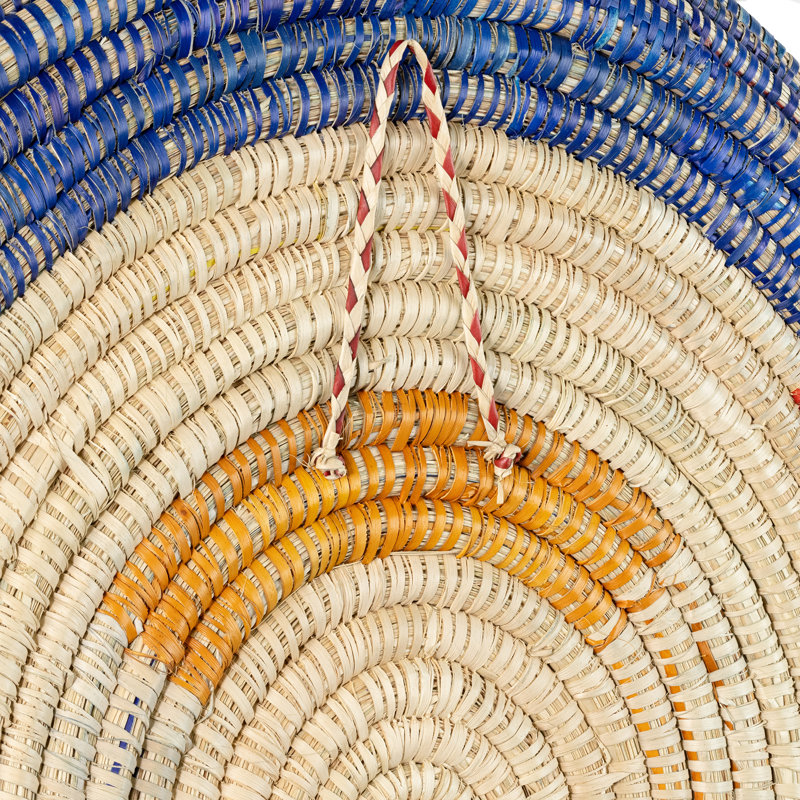 Décoration murale Dakota Fields, Crème / bleu / rouge, H 1 po x l 19,75 po x P 19,75 po