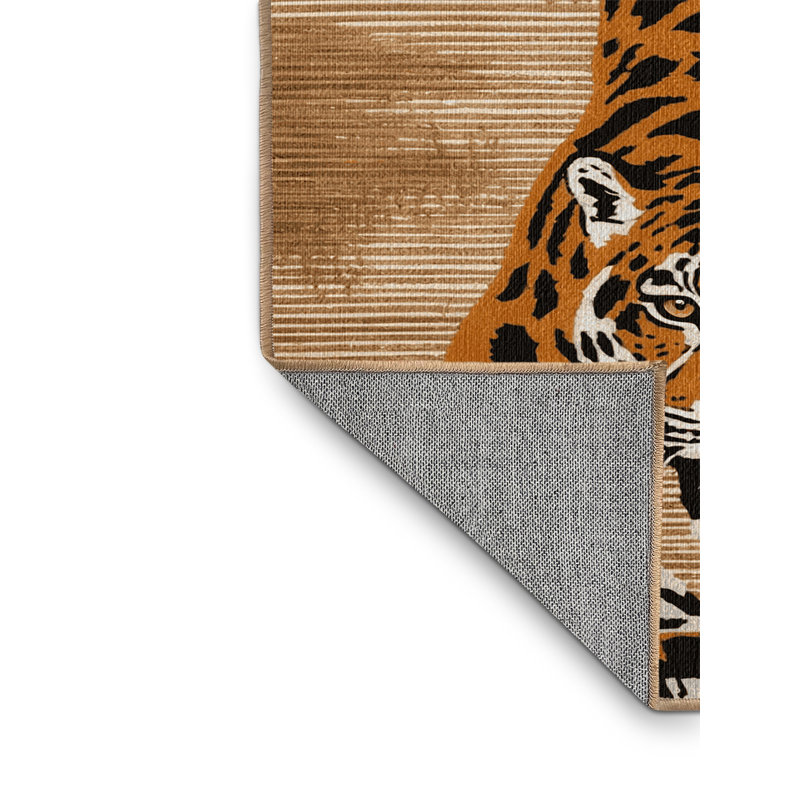 Tapis lavable Jaguar Big Cats, Rectangulaire 8 pi x 10 pi
