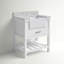 Pelaghia 30'' Single Bathroom Vanity with Marble Top-57367882