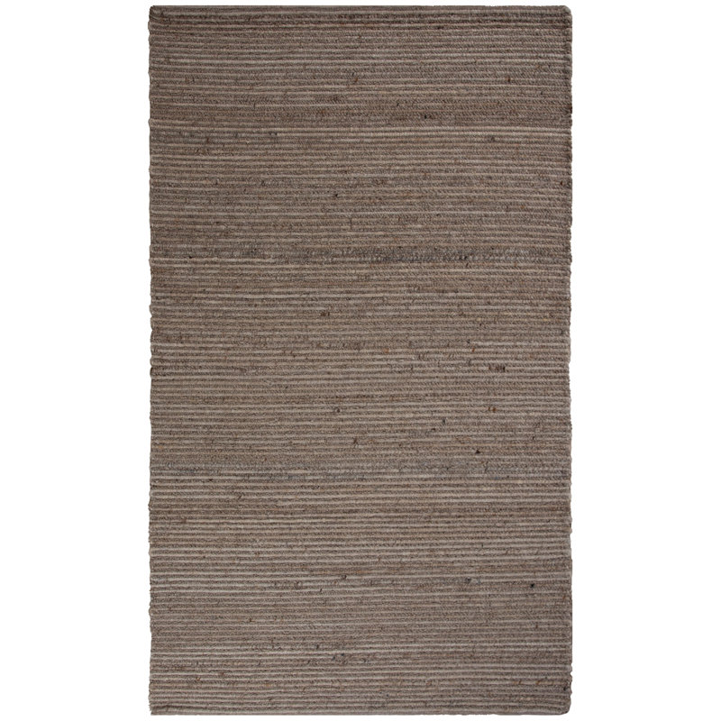 Tapis en laine tissé à la main, Rectangle 5 pi x 7 pi 6 po