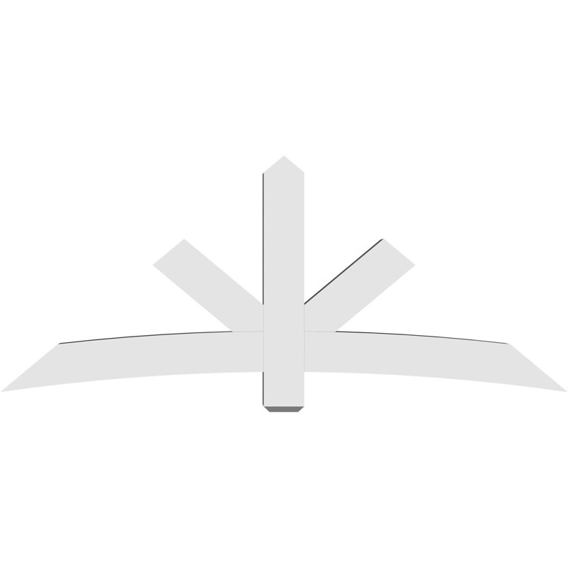 Support de pignon Alberta Alberta, H 35 po x l 84 po (pas: 10/12), P 6 po x F 6 po, PVC