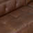 Capa 129" Full-Grain Genuine Italian Leather L-Shaped Corner Sectional Sofa in Chocolate Brown
