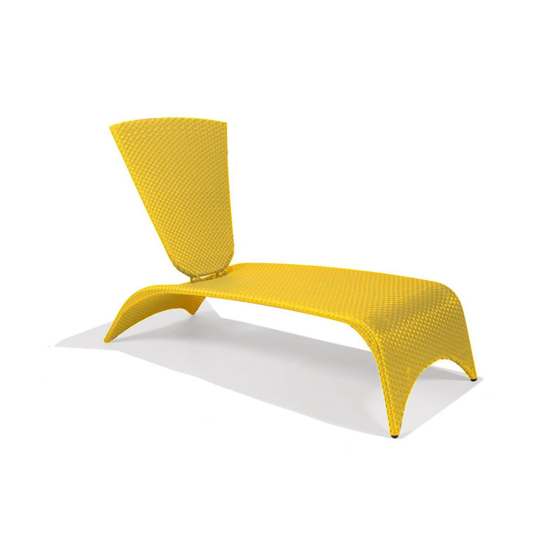 Chaise longue Malibu Nest, Jaune