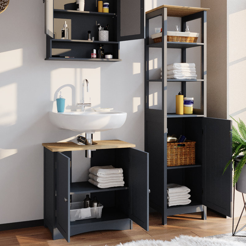 3024 Bianco 3 Pieces 600mm Bathroom Furniture Suite