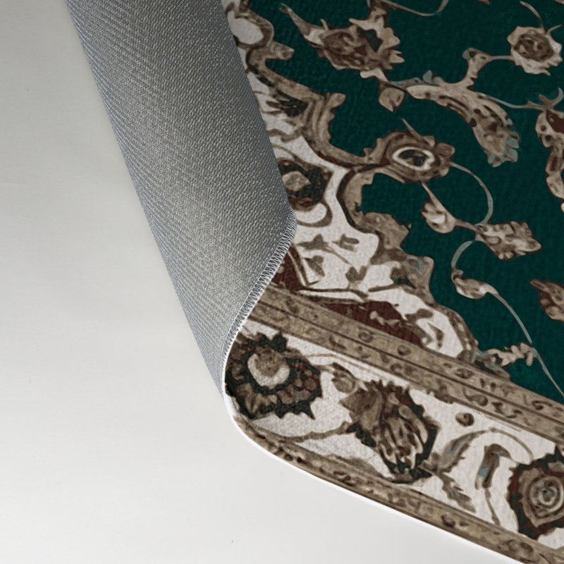 Tapis vert d'intérieur et d'extérieur Tabriz, Rectangle 9 pi x 12 pi