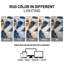 Tapis intérieur / extérieur bleu marine / ivoire / bleu Hernandez-1167682896