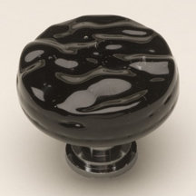Glacier Mushroom Knob, Oil Rubbed Bronze, Black