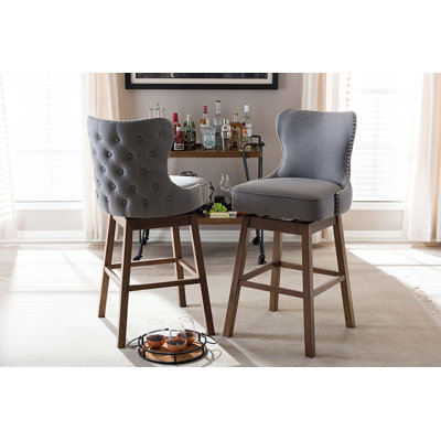 Swivel 30.51" Bar Stool by Red Barrel Studio