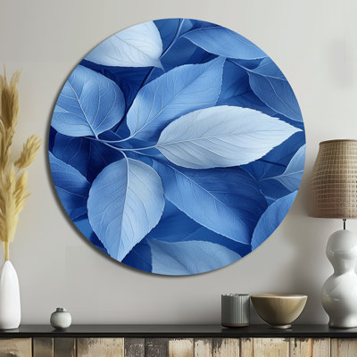 Kaileigh - Traditional Blue Metal Art Print