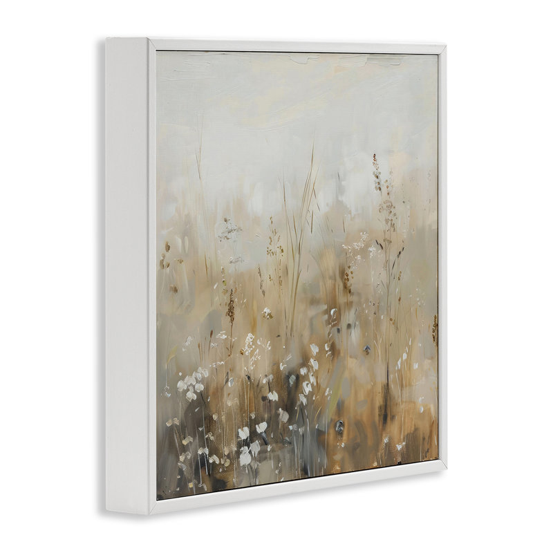 Giclée encadrée, dessin par LSR Creative Studio, H 12 po x l 12 po, Estampe numérique encadrée blanc bord de mer