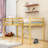 Wooden Twin Loft Bed With Ladder-279629474