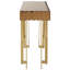 Ezekiel 124cm Glass Top Console Table