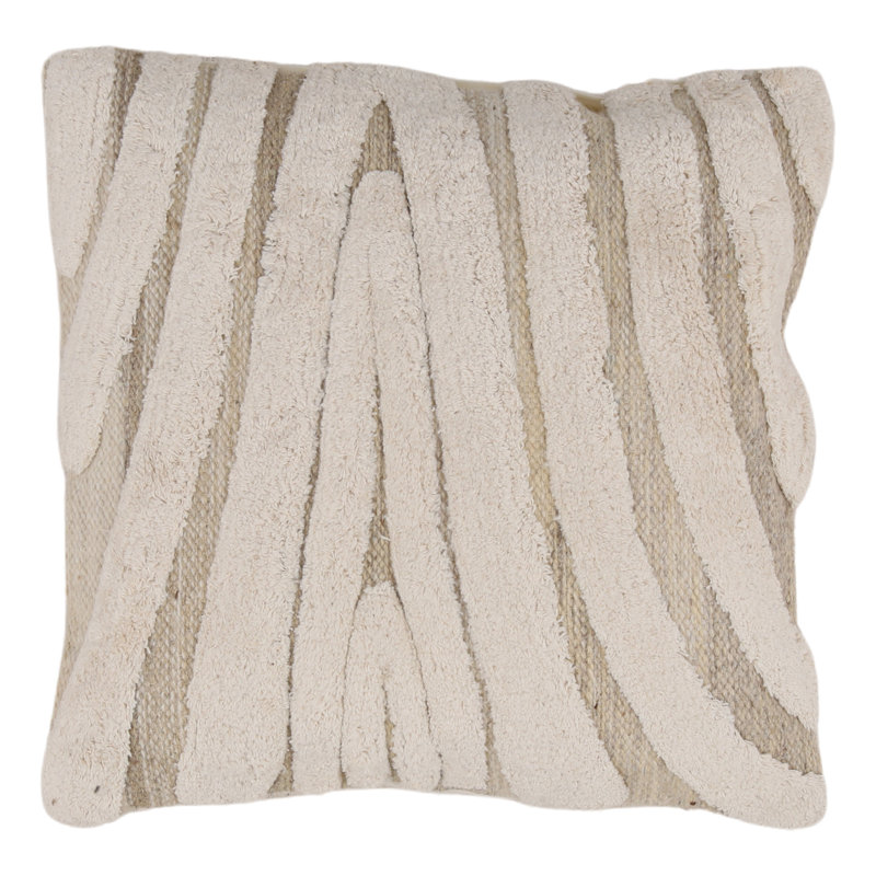 Coussin basilic ivoire