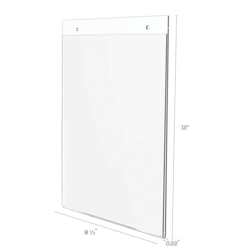 Porte-affiche mural Classic Image, plastique, 8 1/2 x 11