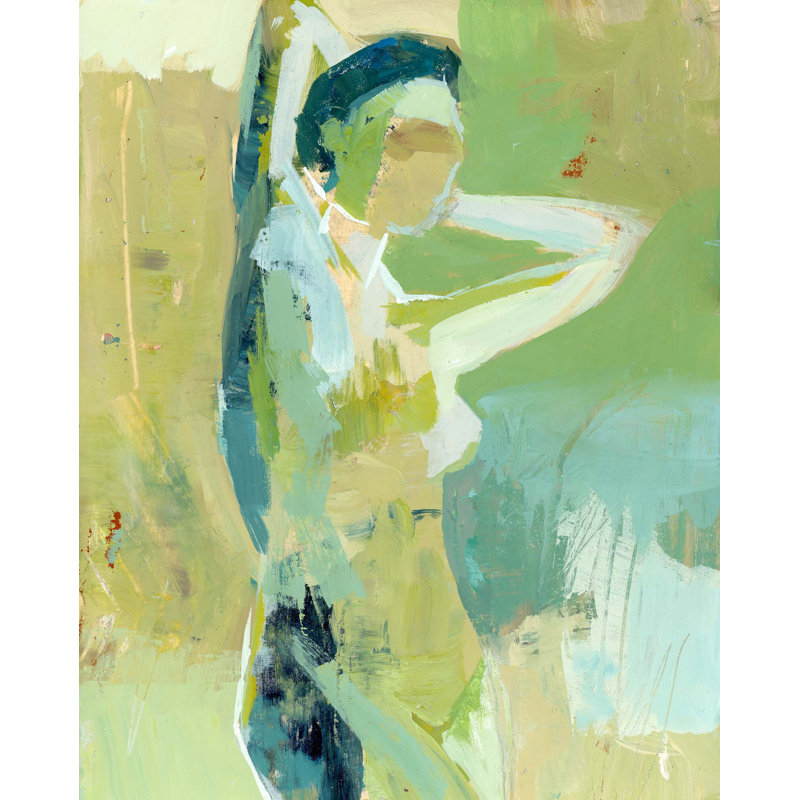 " Backed By Green " by Donna Weathers, Wrapped Canvas, 30" H x 24" W