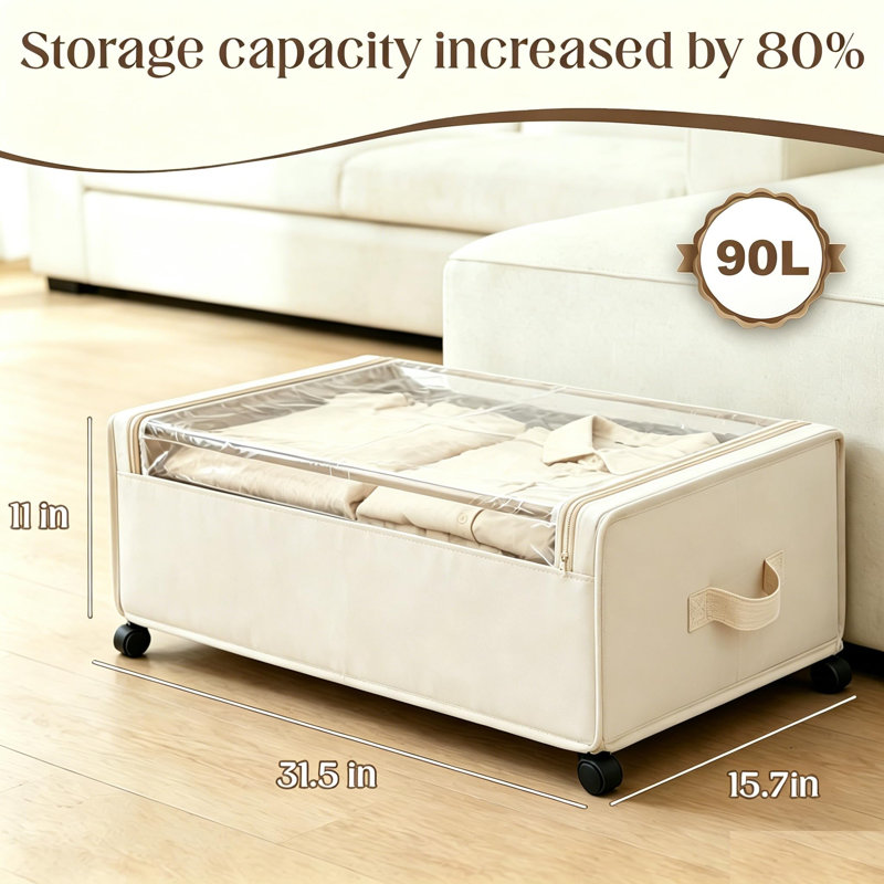 Rebrilliant Underbed Storage, Beige