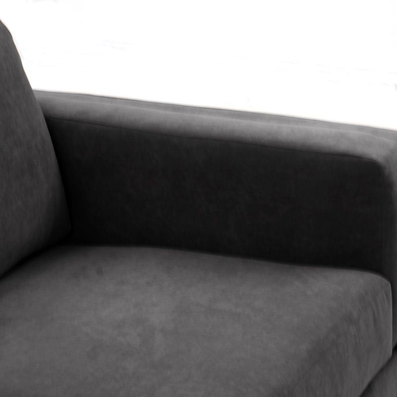 Deavian Velvet Armchair, Anthracite