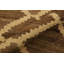 Tapis brun / beige en laine Kilim fabriqué à la main de conception unique Sinclair