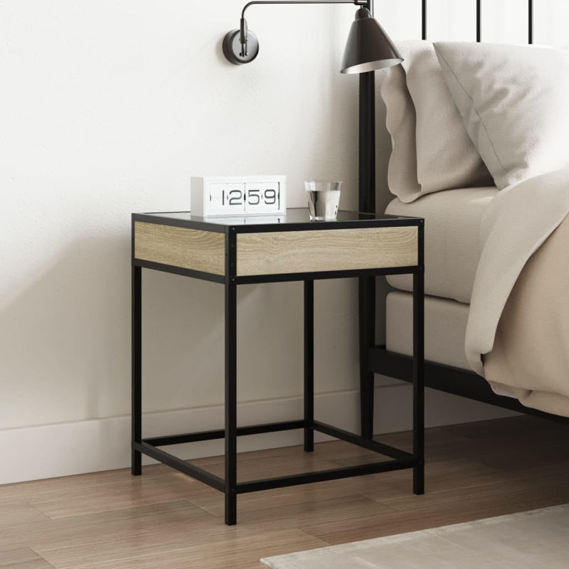 Adisan 40cm W Bedside Table, Sonoma Oak