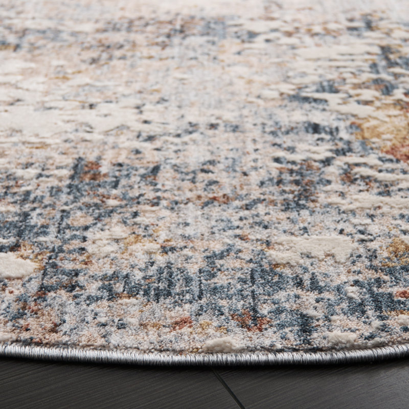 Scarlett 408 Performance Abstract Rug, Round 6'7"