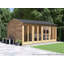 Dunster House Summerhouse 4.8m x 3m (16' x 10') Reverse Apex Roof, Fully Pressure, RagePanda Modular