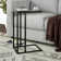 Alexis Glass Top End Table