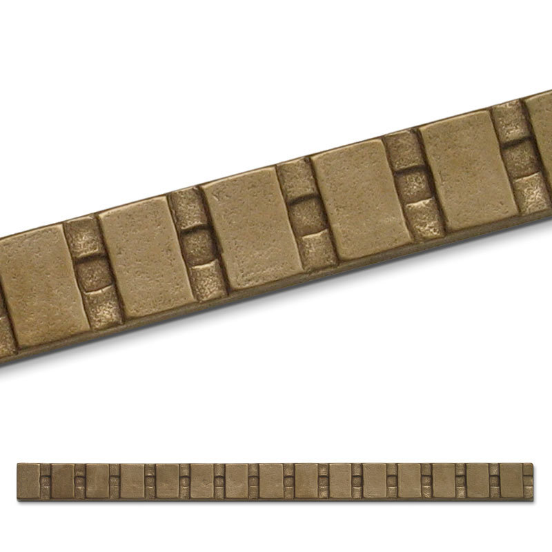 Ladder 10" x 0.75" Metal Liner Tile Trim, White Bronze