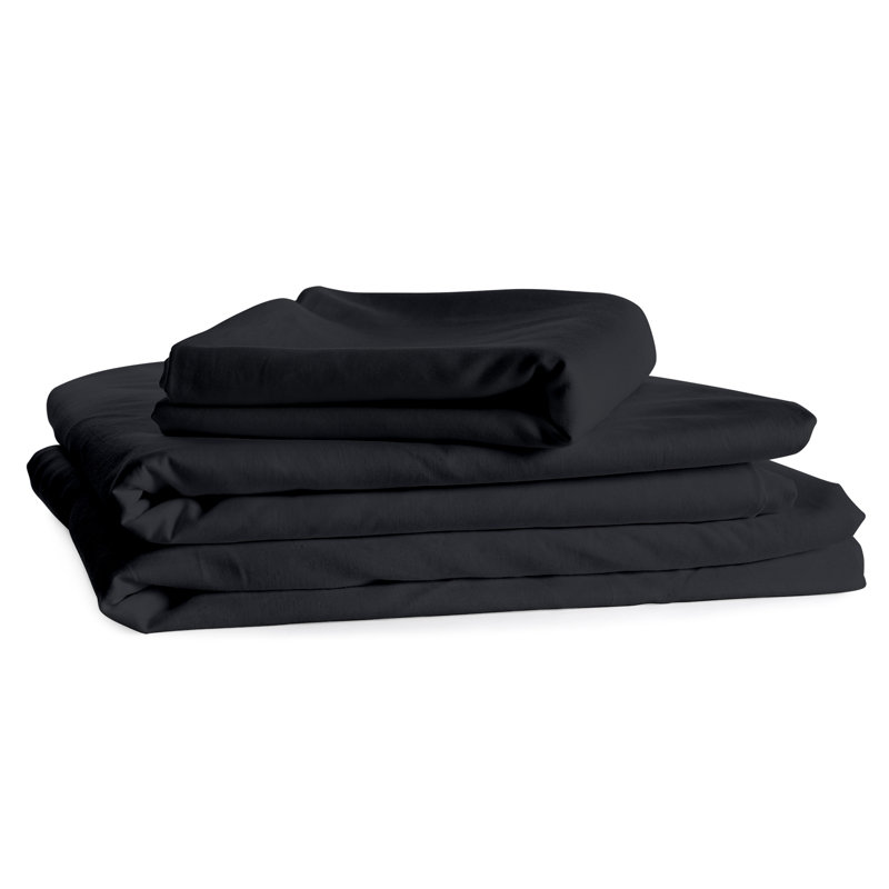 Microfiber Sheet Set, Black