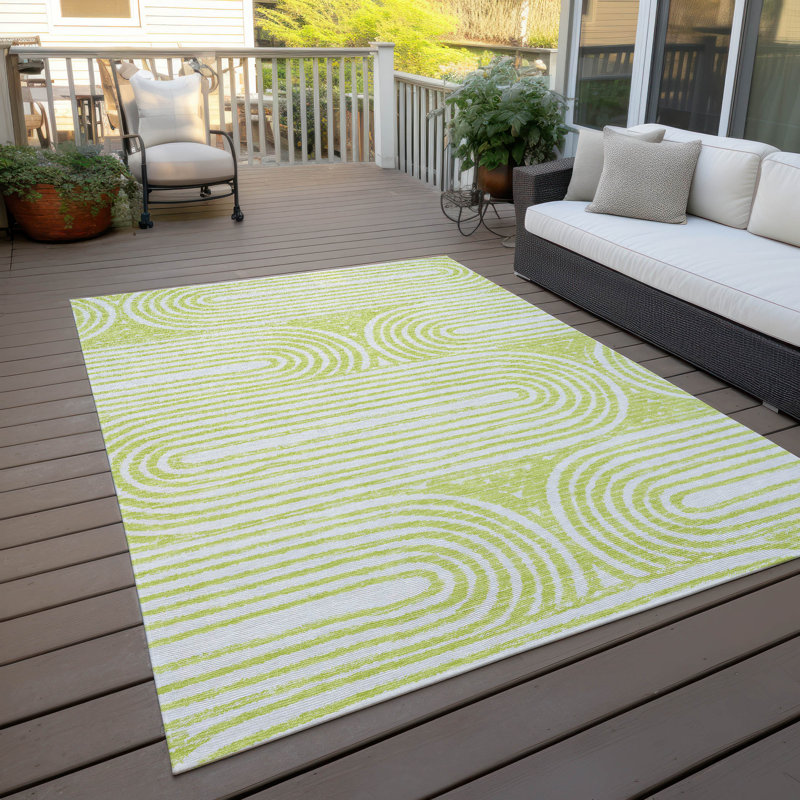 Tapis intérieur / extérieur Kinslee, Rectangle 2 pi 6 po x 3 pi 10 po
