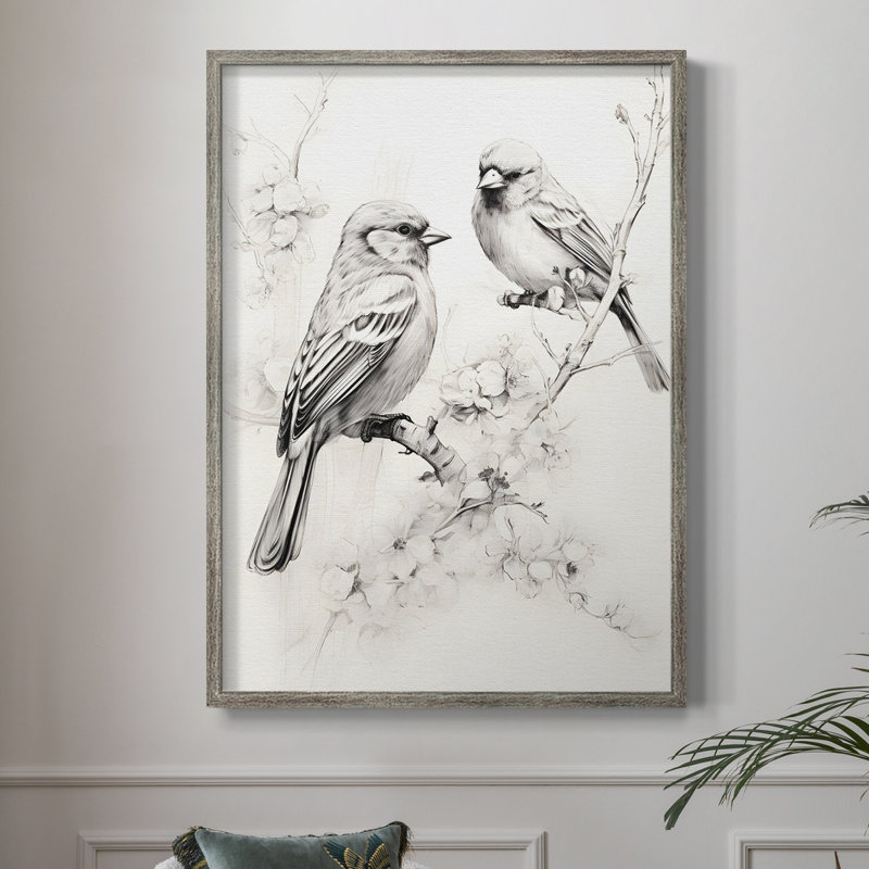 Reproduction encadrée vintage en bois massif L III, H 15 po x l 12 po