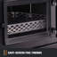 Fumoir et gril au charbon de bois Judge avec surface de cuisson noire de 540 po²