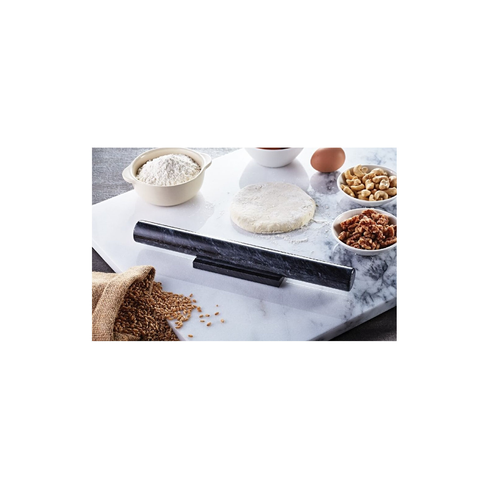 Artifacts Marble Rolling Pin, Black Matte