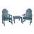 Anette Outdoor Adirondack Chair With Table-818309917