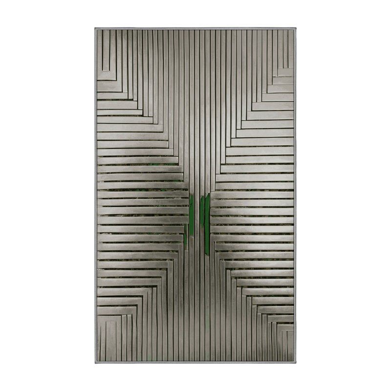 Tapis gris soyeux et moelleux, Rectangle 7 pi x 9 pi