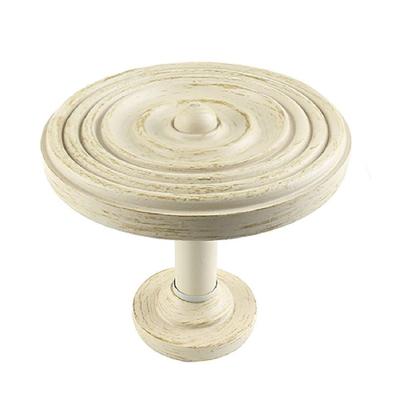 Retenue de rideau médaillon Ailey Swirl, Blanc doré de France