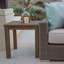 Coastal Teak Outdoor Square Teak Side Table